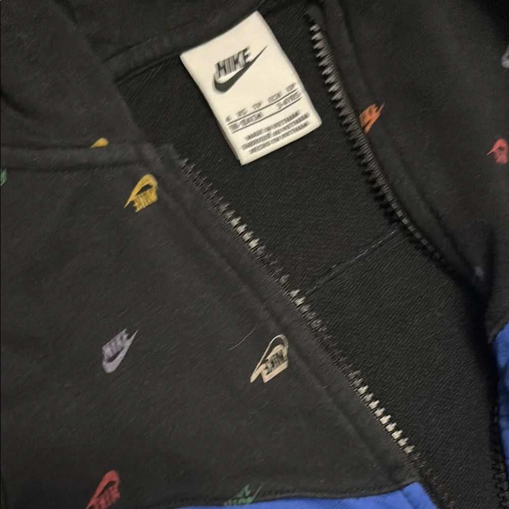 Nike Blue and Black Sweatshirt with Hood